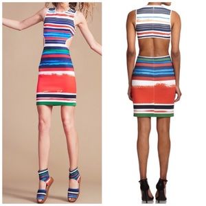 Clover Canyon Painted Horizon Open Back Dress XS